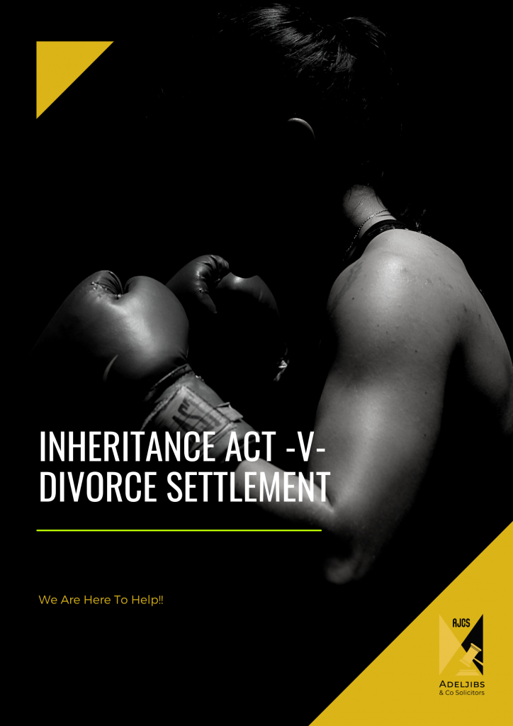 Inheritance Tax -v- Divorce Settlement